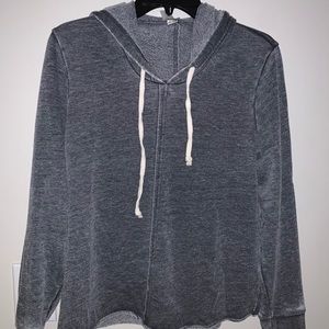 Gray Cropped Sweatshirt